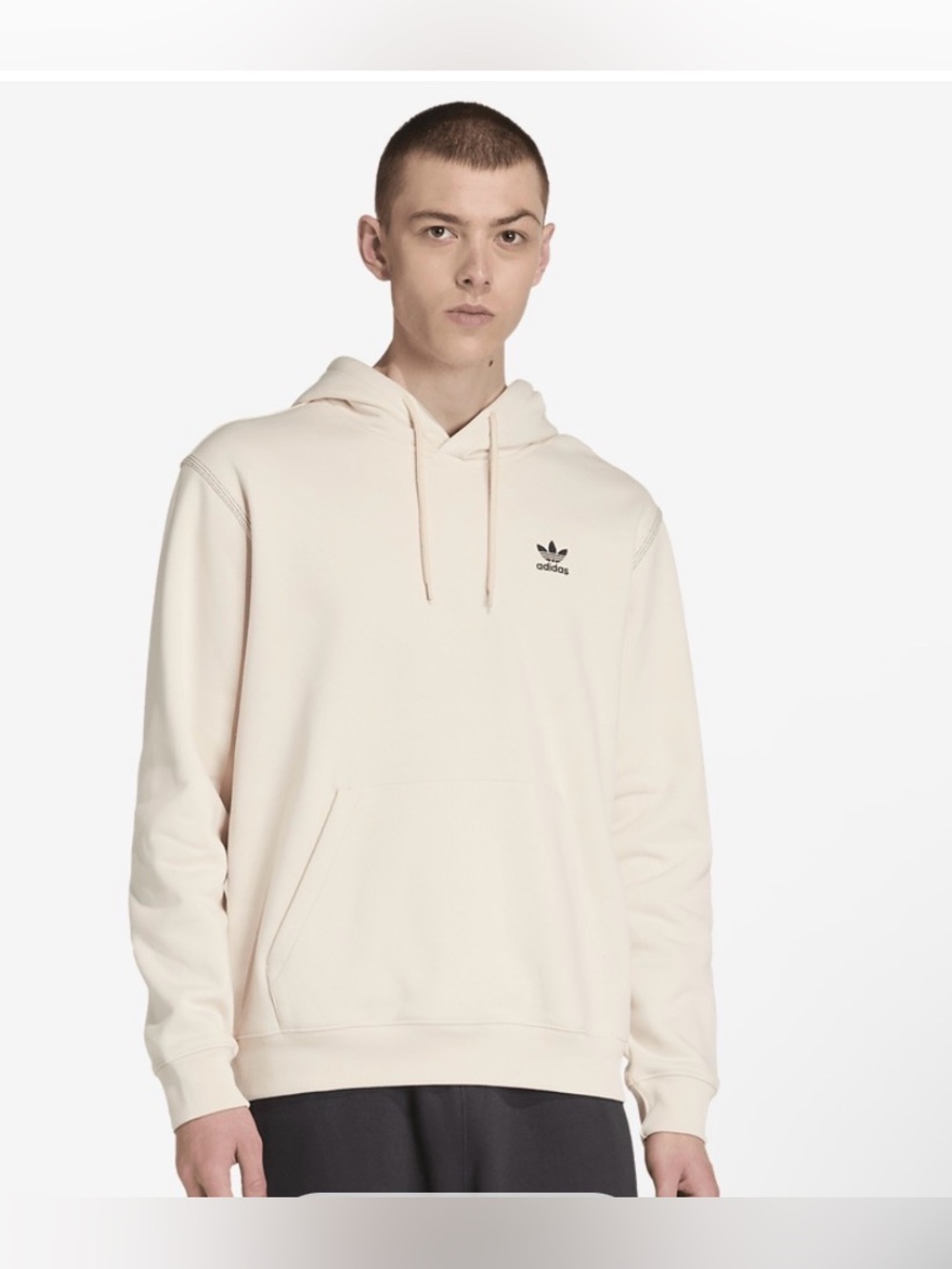 Adidas Men's Hoodie - Cream